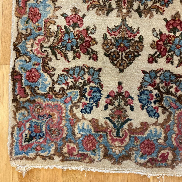 Vintage Rug, 2' x 4' 1 White