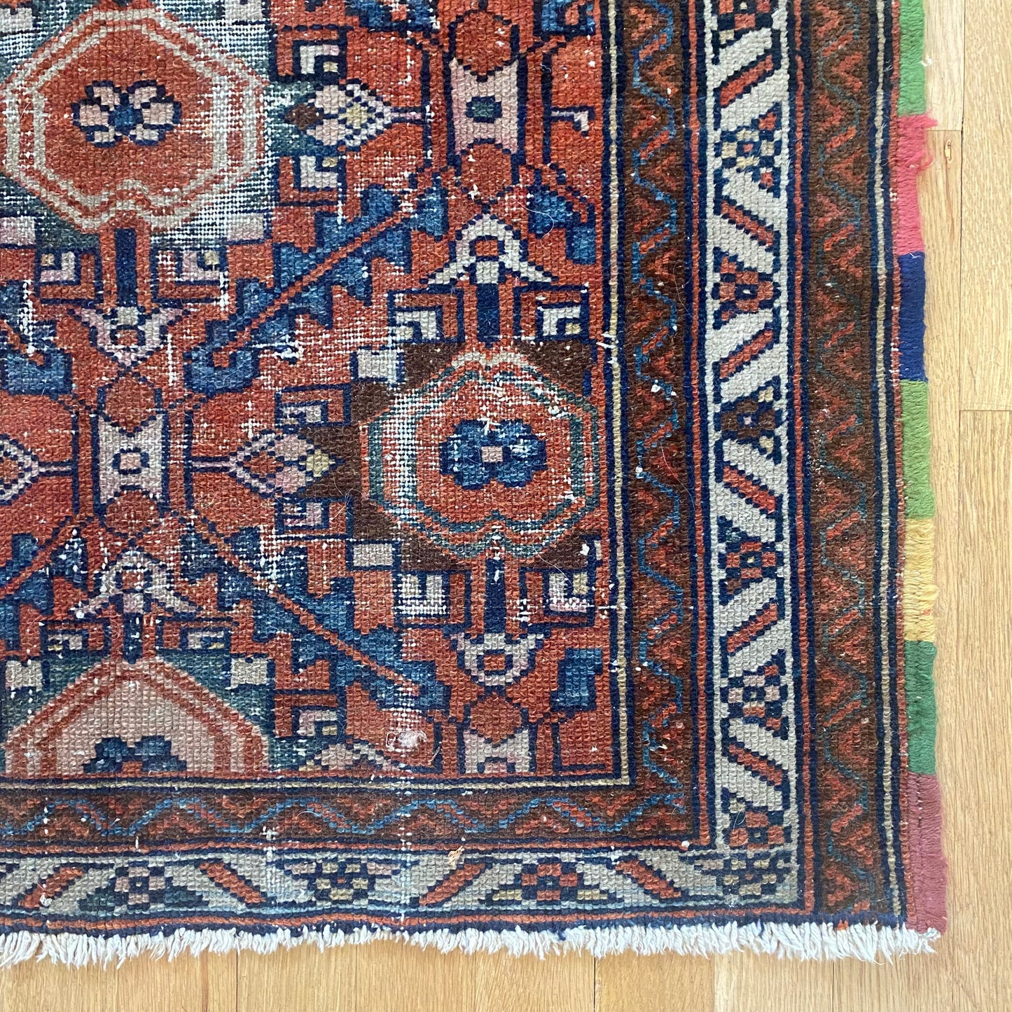 Persian Hamedan, 2' 7 x 3' 9 Vintage Brown - Jessie's Oriental Rugs