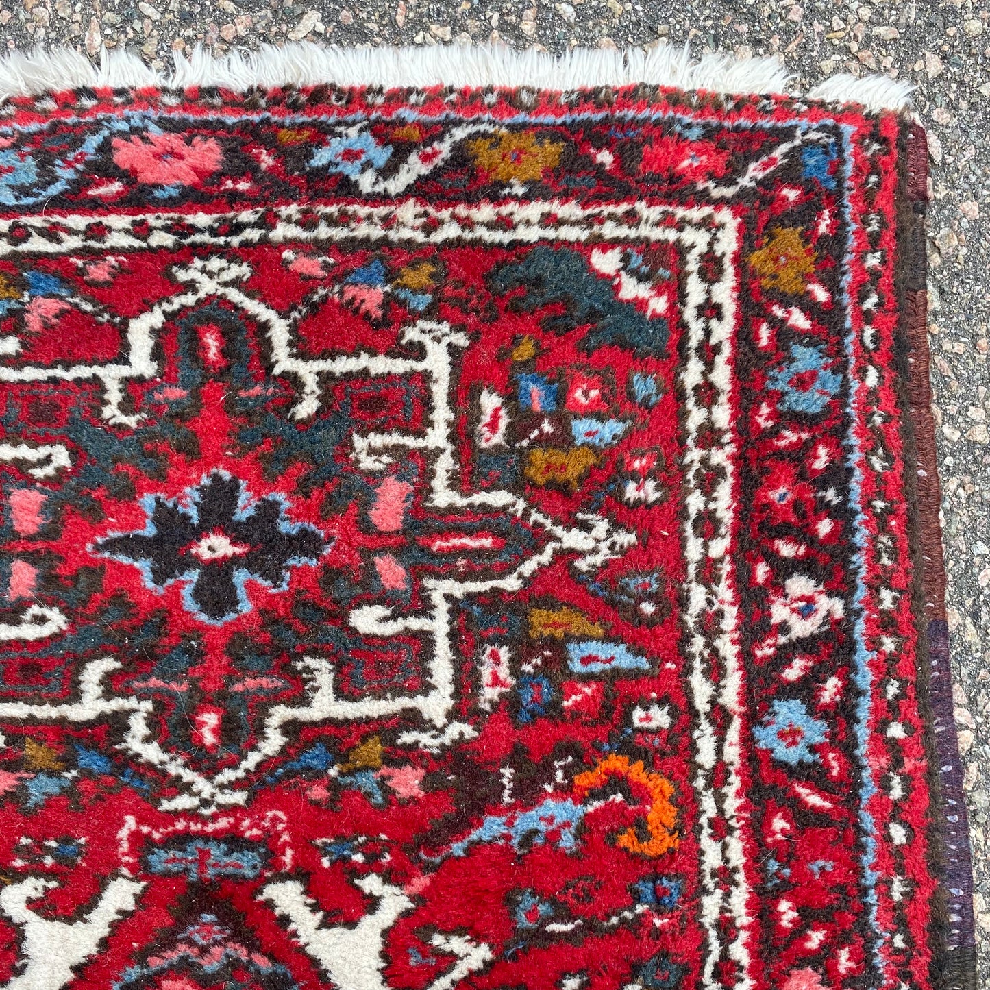 Vintage Rug, 2' 1 x 2' 11 Red