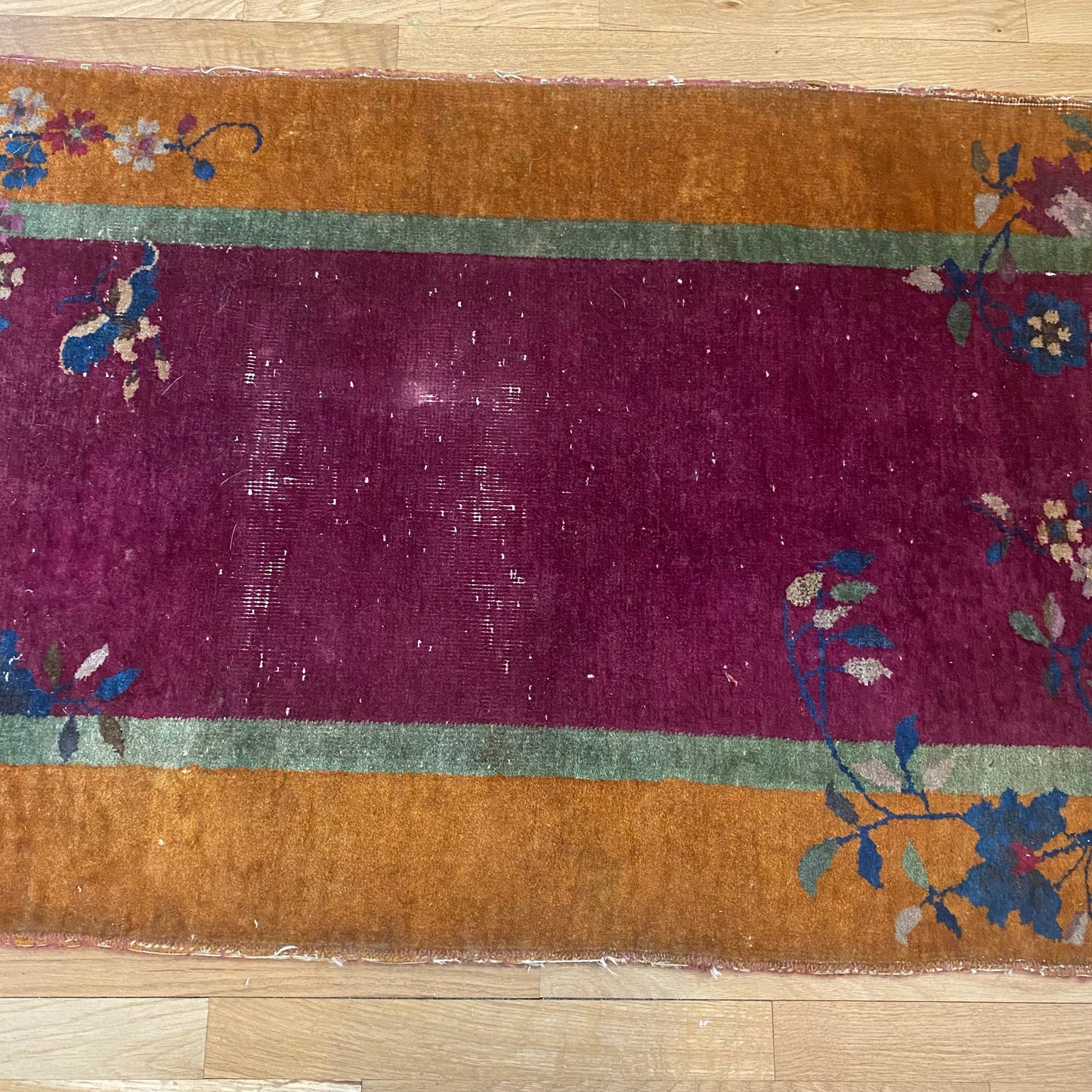 Chinese Nichols, 2' 7 x 4' 11 Vintage Purple
