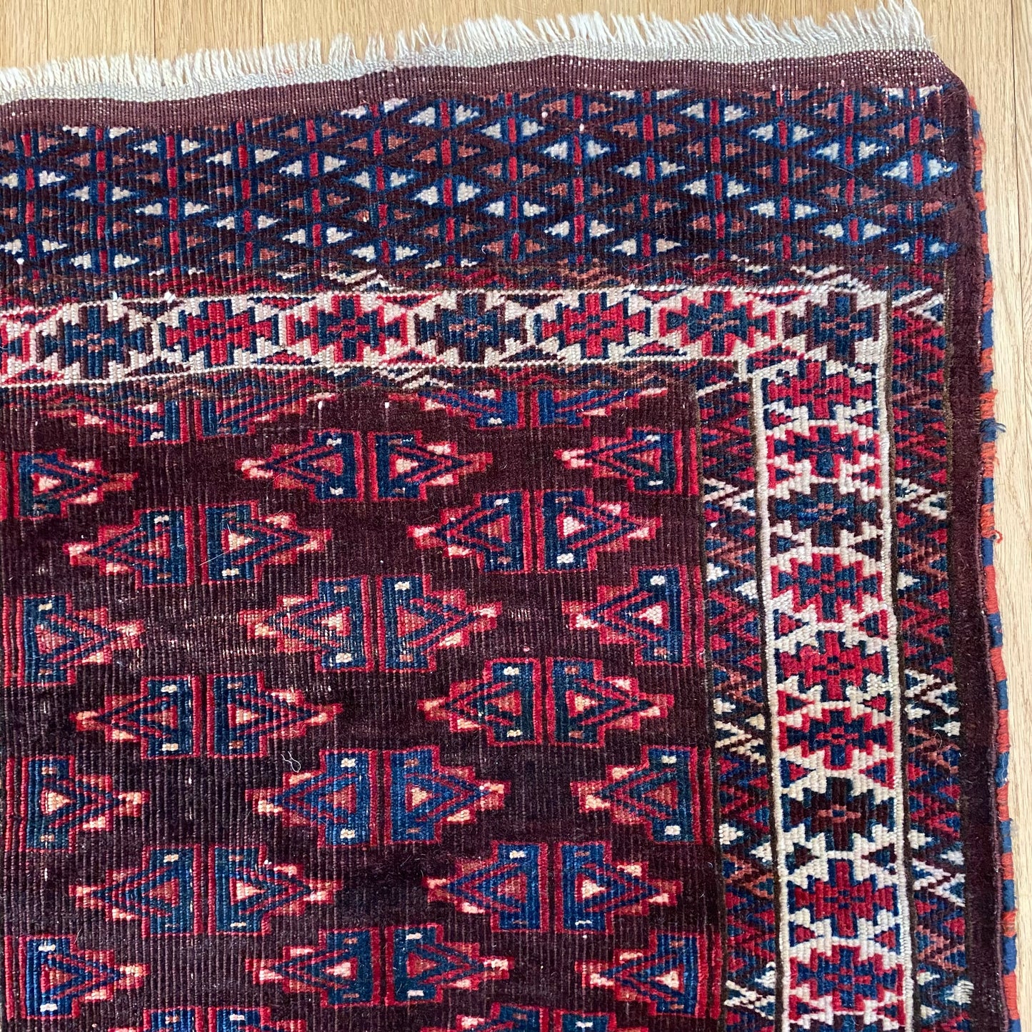 Turkmen Ensi, 3' 11 x 5' 4 Vintage Brown - Jessie's Oriental Rugs