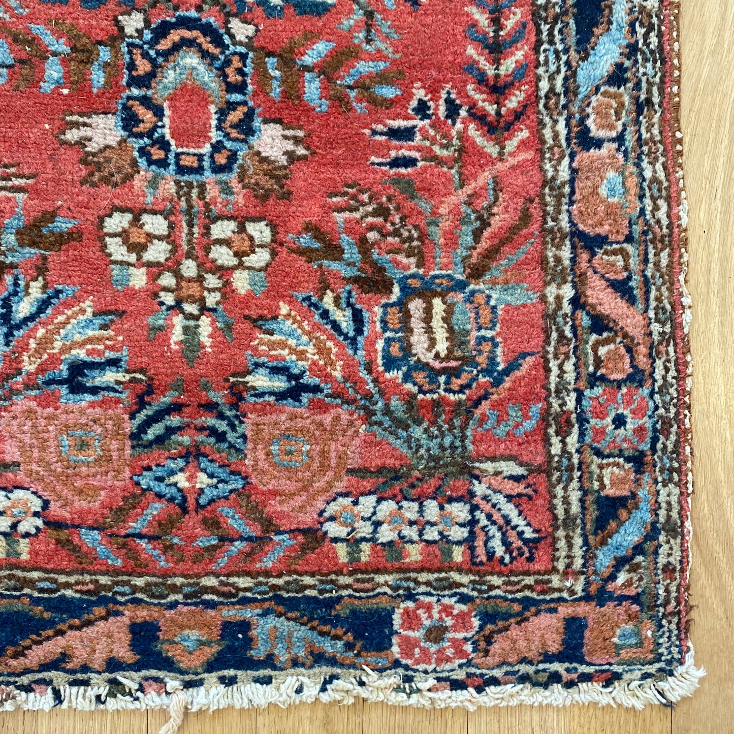 Vintage Rug, 2' x 3' Red