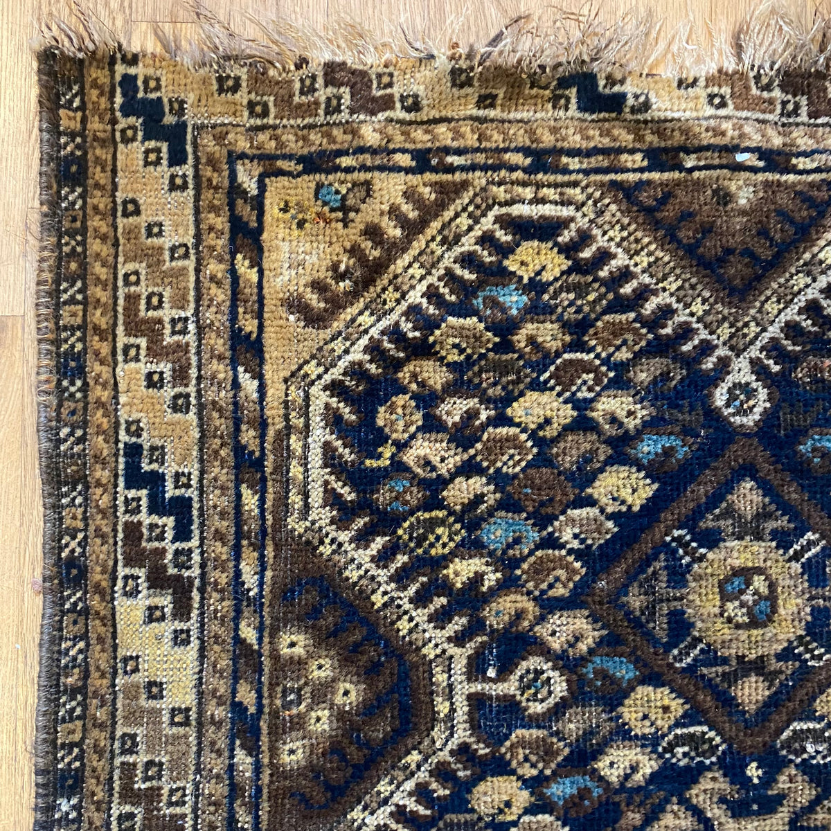 Vintage Rug, 2' 7 x 3' 11 Blue