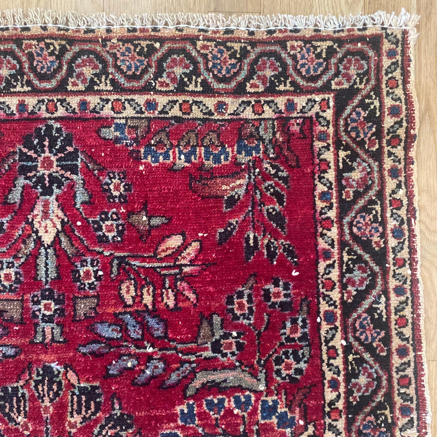 Vintage Rug, 2' 8 x 4' 2 Red