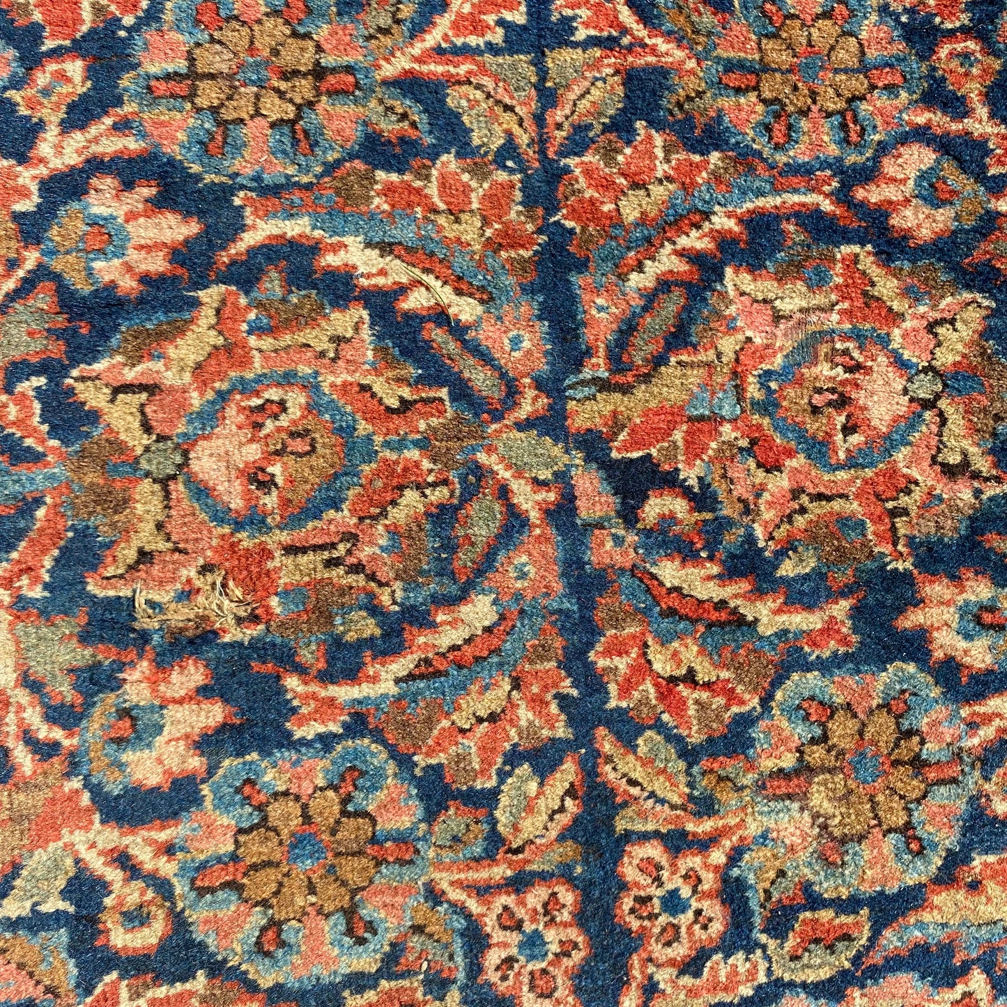 Vintage Rug, 1' 8 x 8' 1 Blue Runner