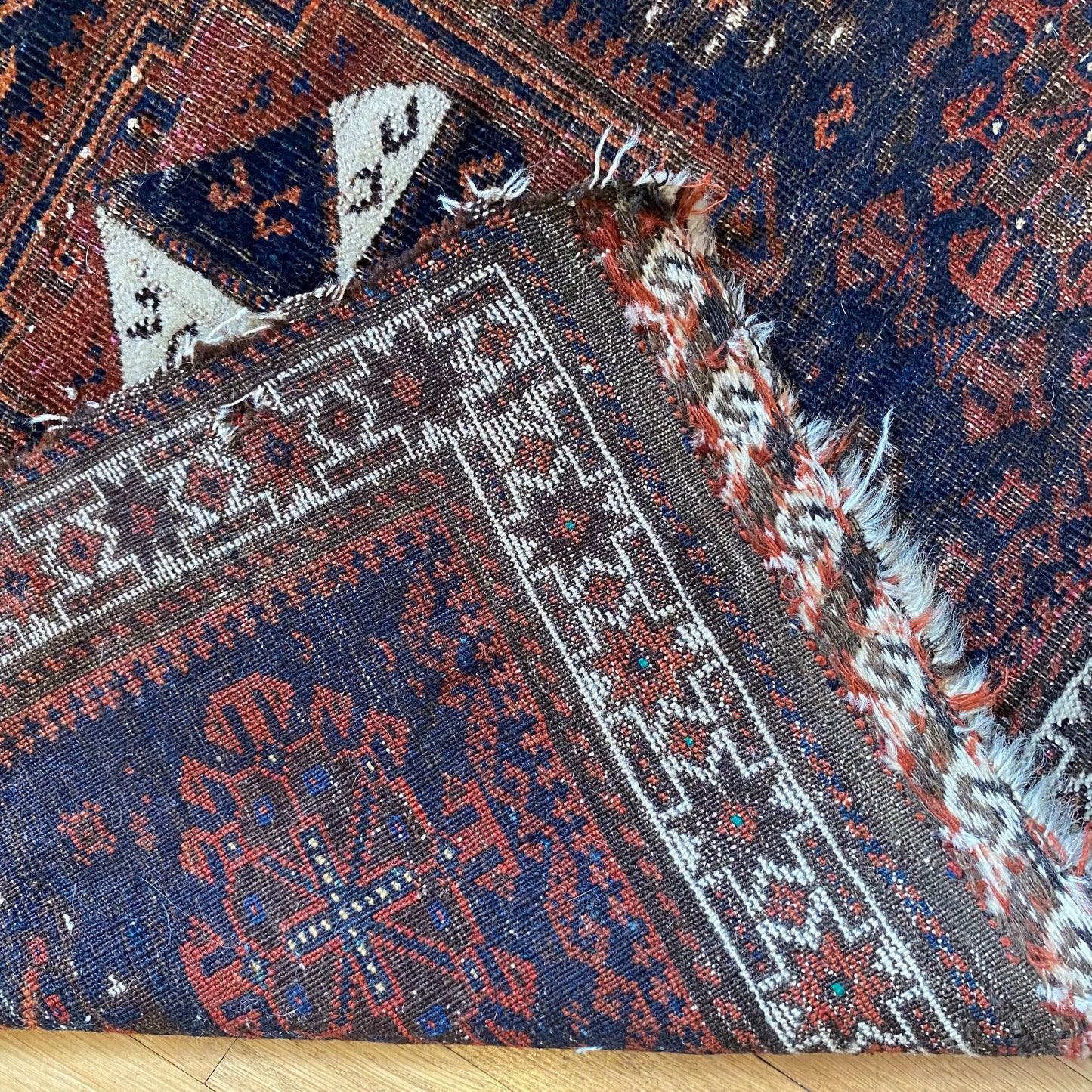 Antique Baluch, 2' 9 x 2' 8 Navy