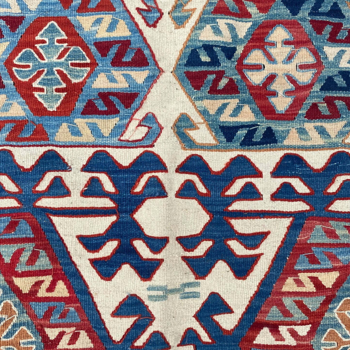 Vintage Rug, 3' 9 x 6' White