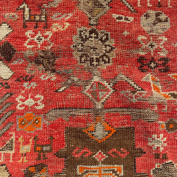 Vintage Rug, 3' 10 x 6' Orange