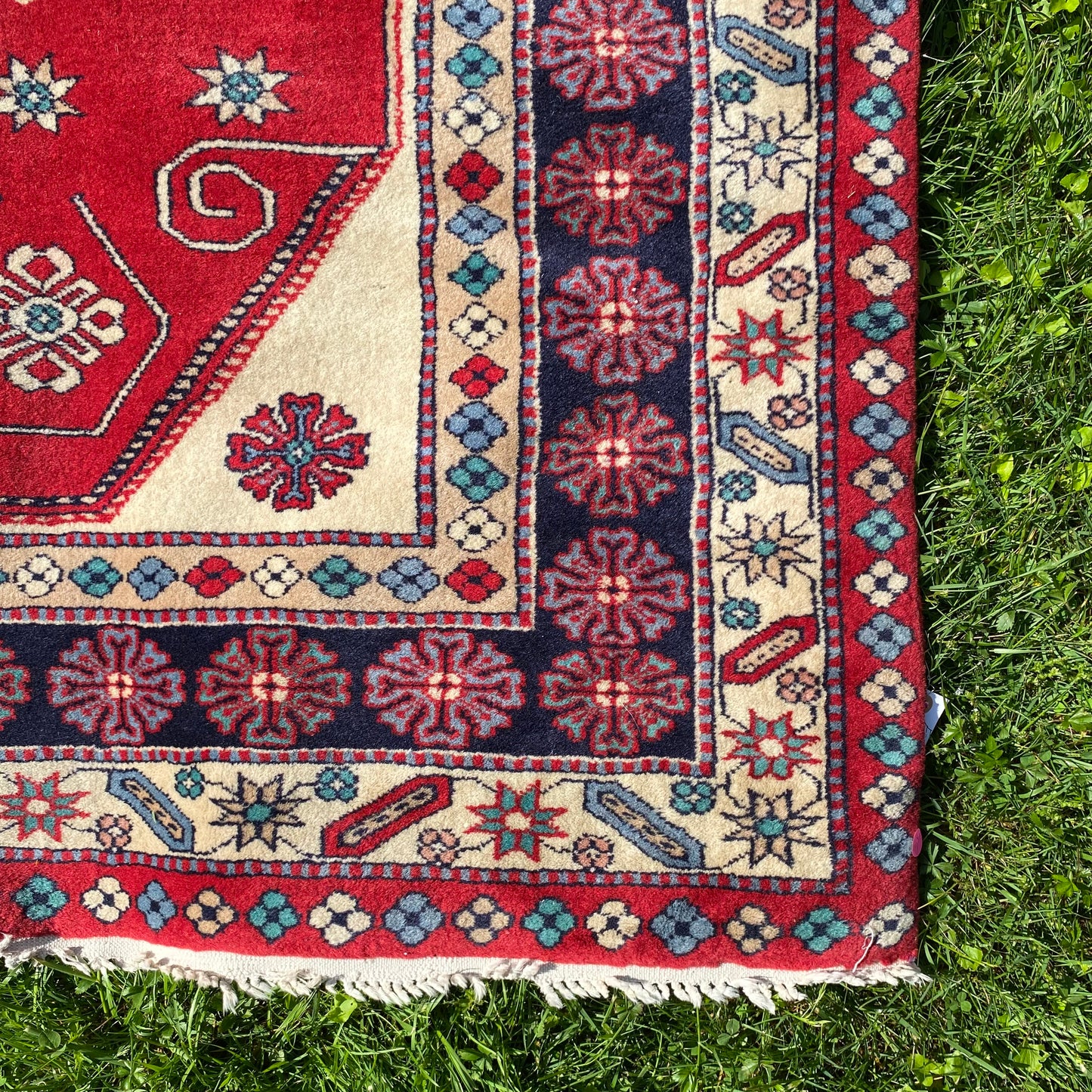 Vintage Rug, 4' 3 x 6' 1 Red