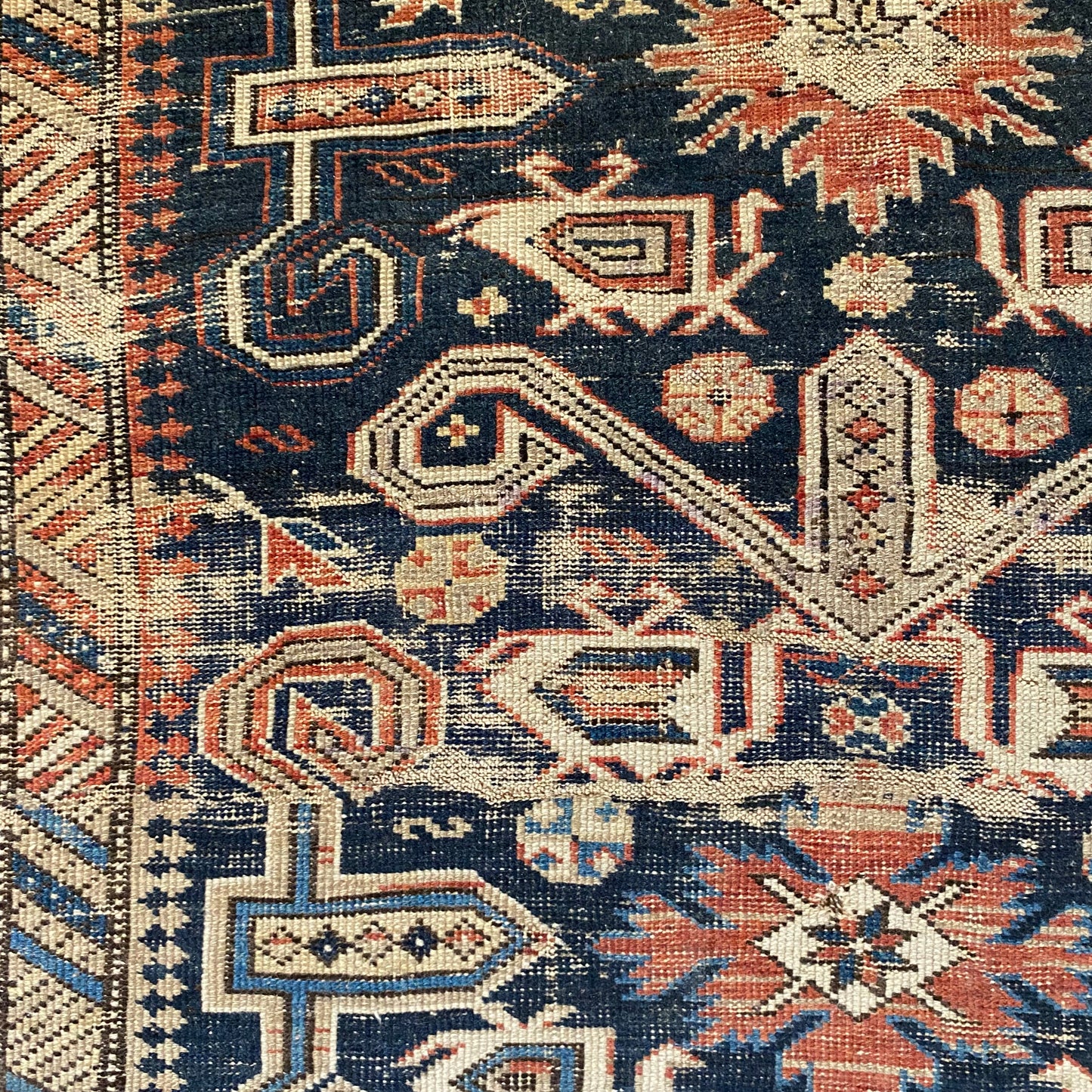 Vintage Rug, 4' 2 x 6' 1 Blue