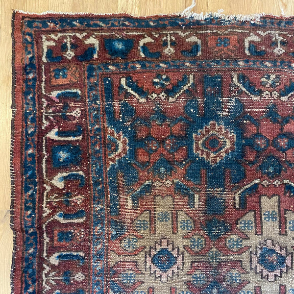Vintage Rug, 3' 6 x 5' 11 Blue