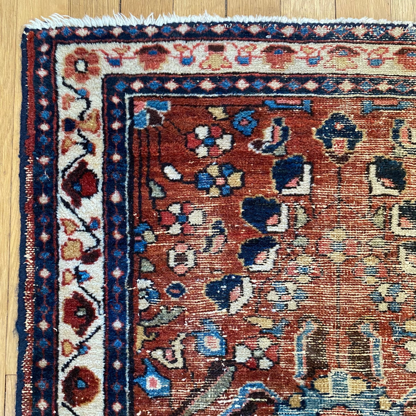Vintage Rug, 2' 3 x 2' 10 Red-Brown