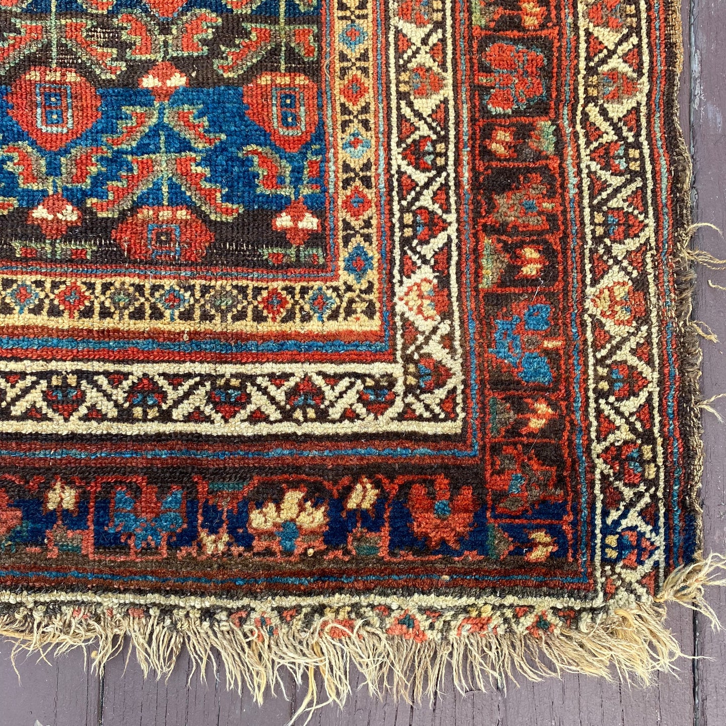 Vintage Rug, 3' 10 x 8' Blue