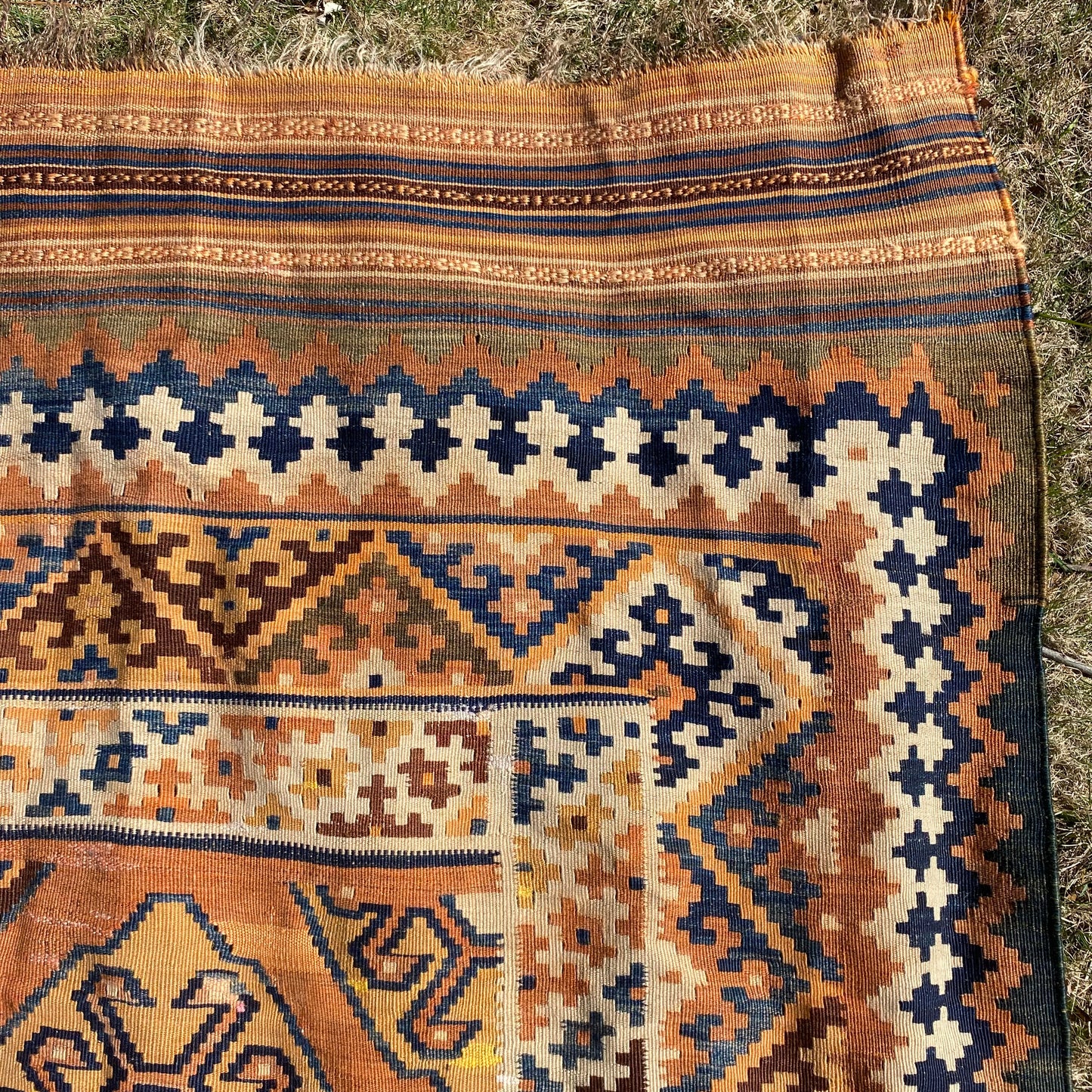 Vintage Rug, 5' 1 x 9' 10 Orange