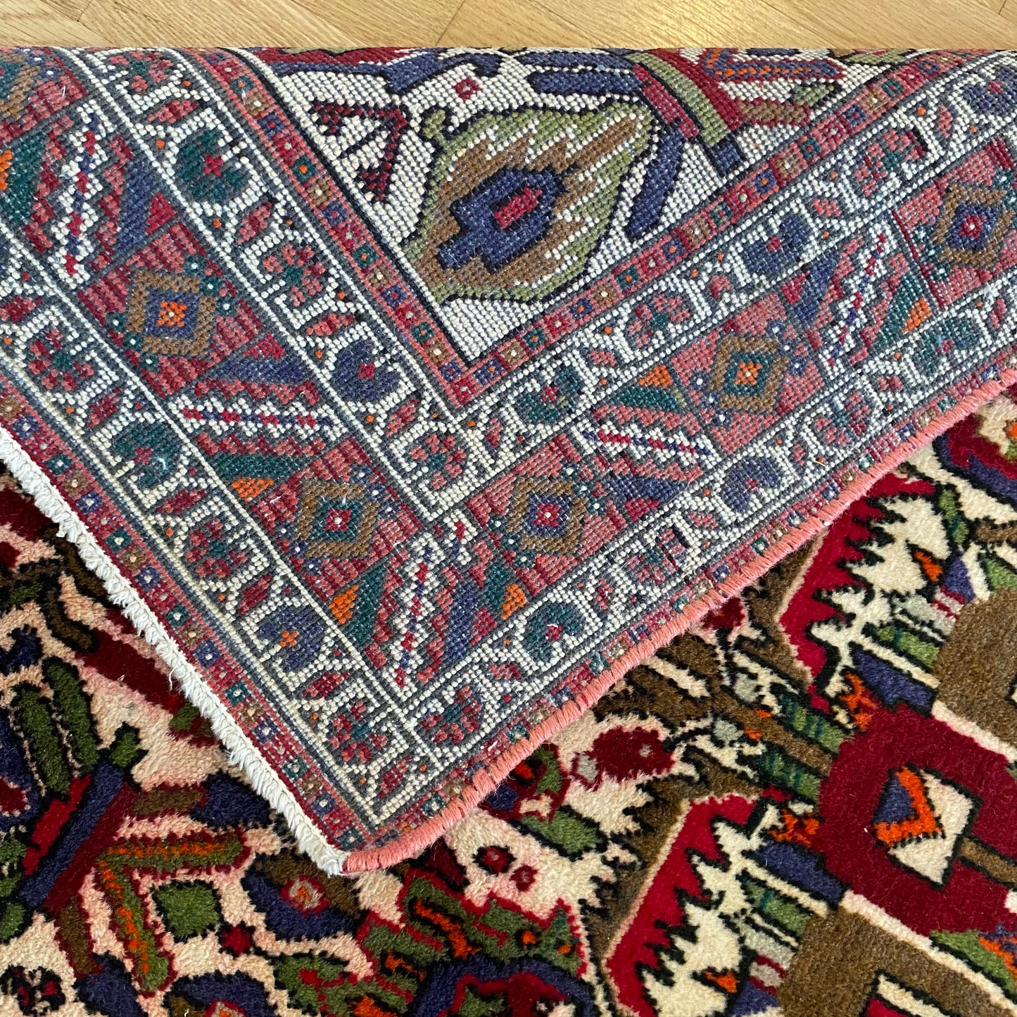 Vintage Rug, 3' 1 x 4' 8 White