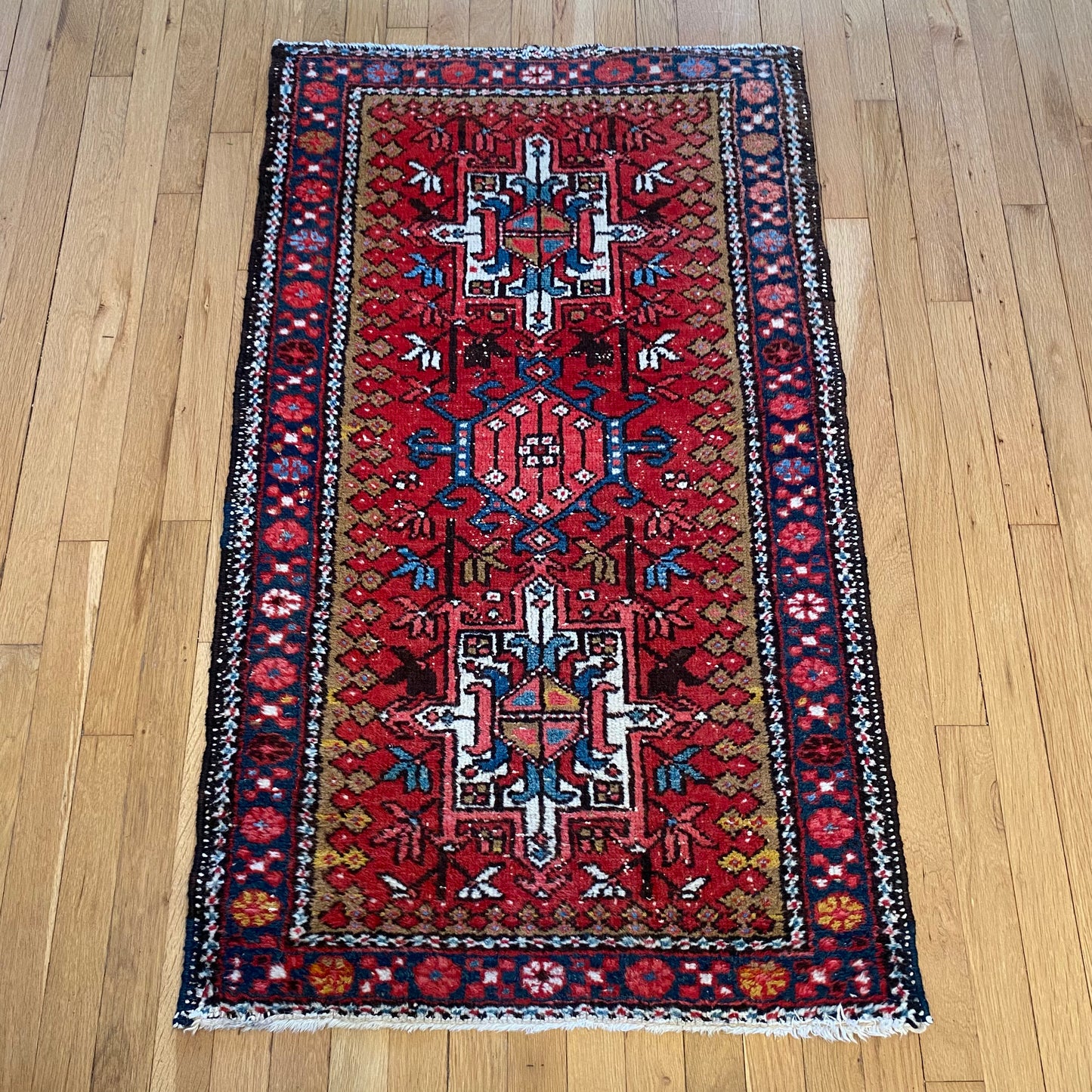 Vintage Rug, 2' 5 x 4' 2 Red by