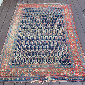 Vintage Rug, 4' 4 x 6' 2 Blue