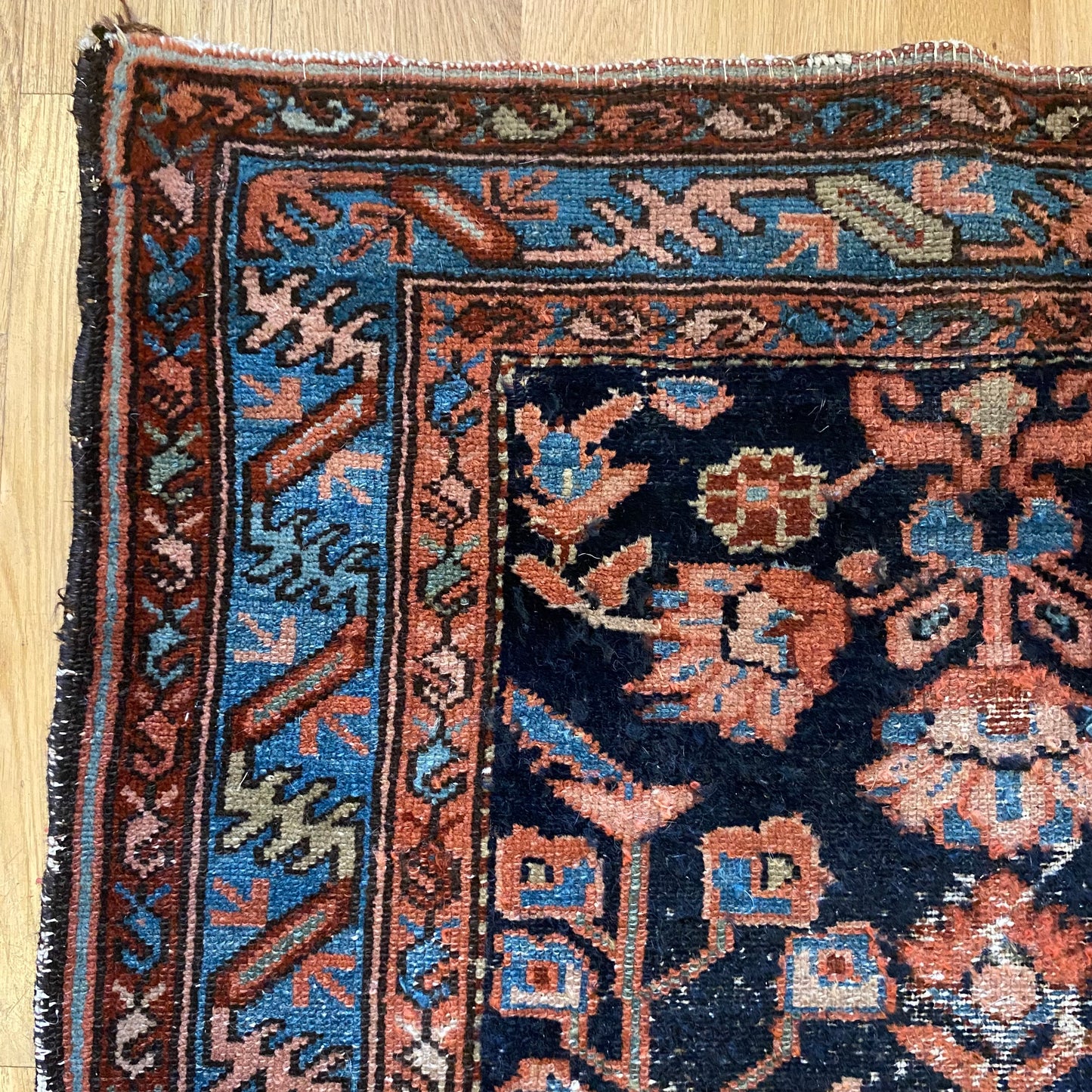 Vintage Rug, 2' 9 x 3' 10 Blue