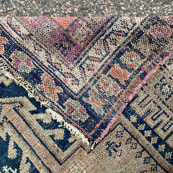 Vintage Rug, 3' 7 x 4' 11 Blue