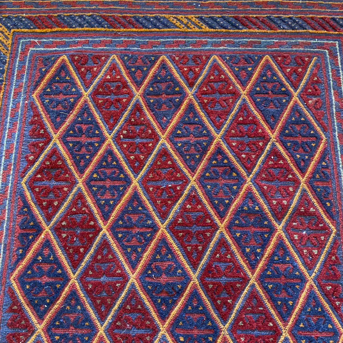 Vintage Rug, 3' 9 x 4' 2 Blue