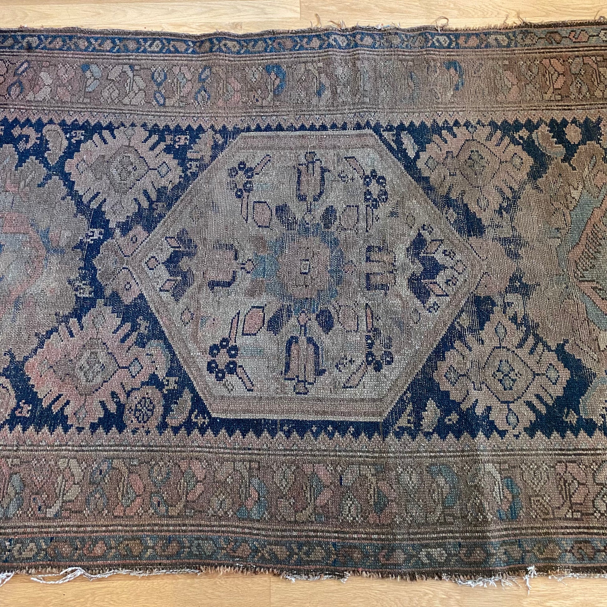Vintage Rug, 3' 7 x 6' 1 Blue - Jessie's Oriental Rugs