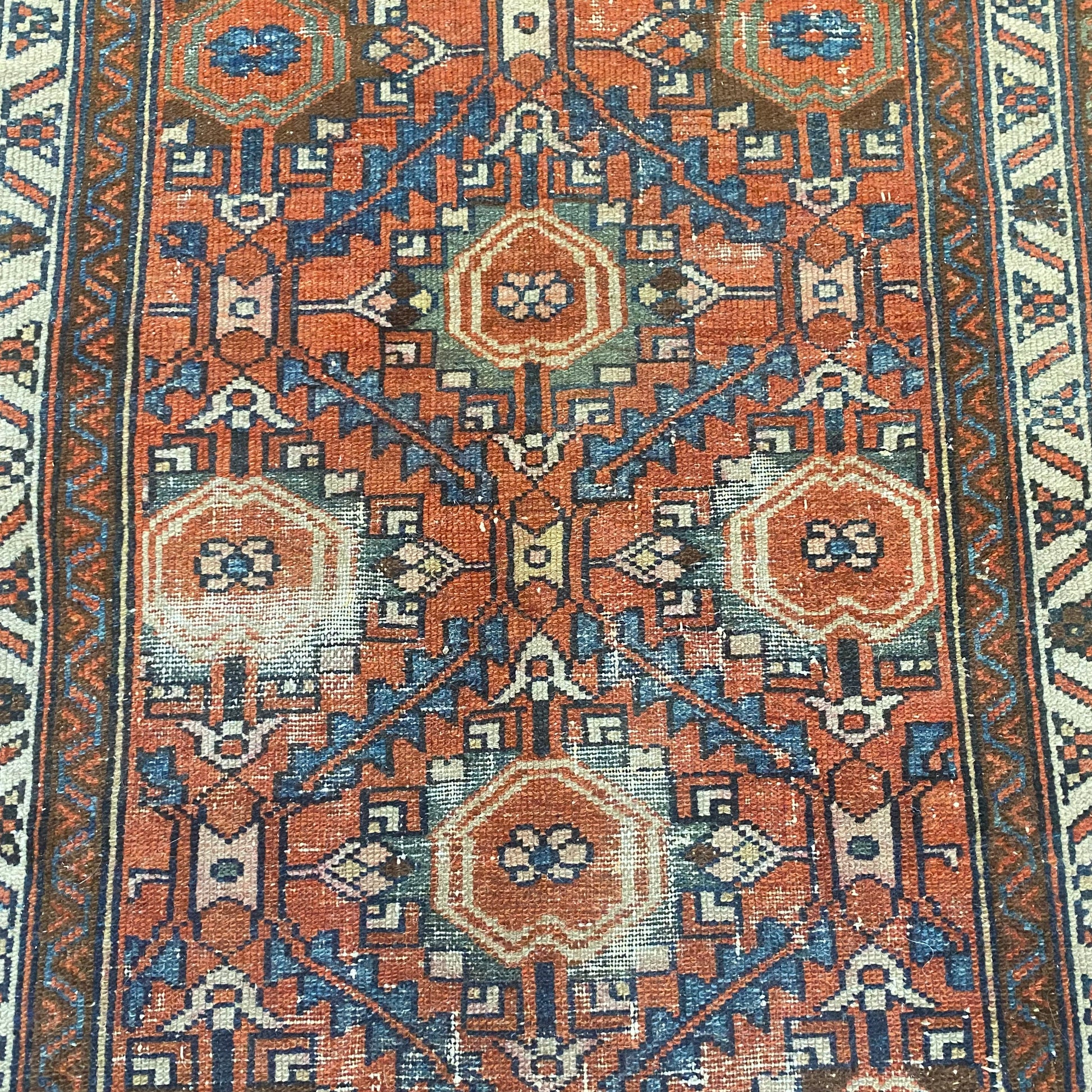 Persian Hamedan, 2' 7 x 3' 9 Vintage Brown - Jessie's Oriental Rugs