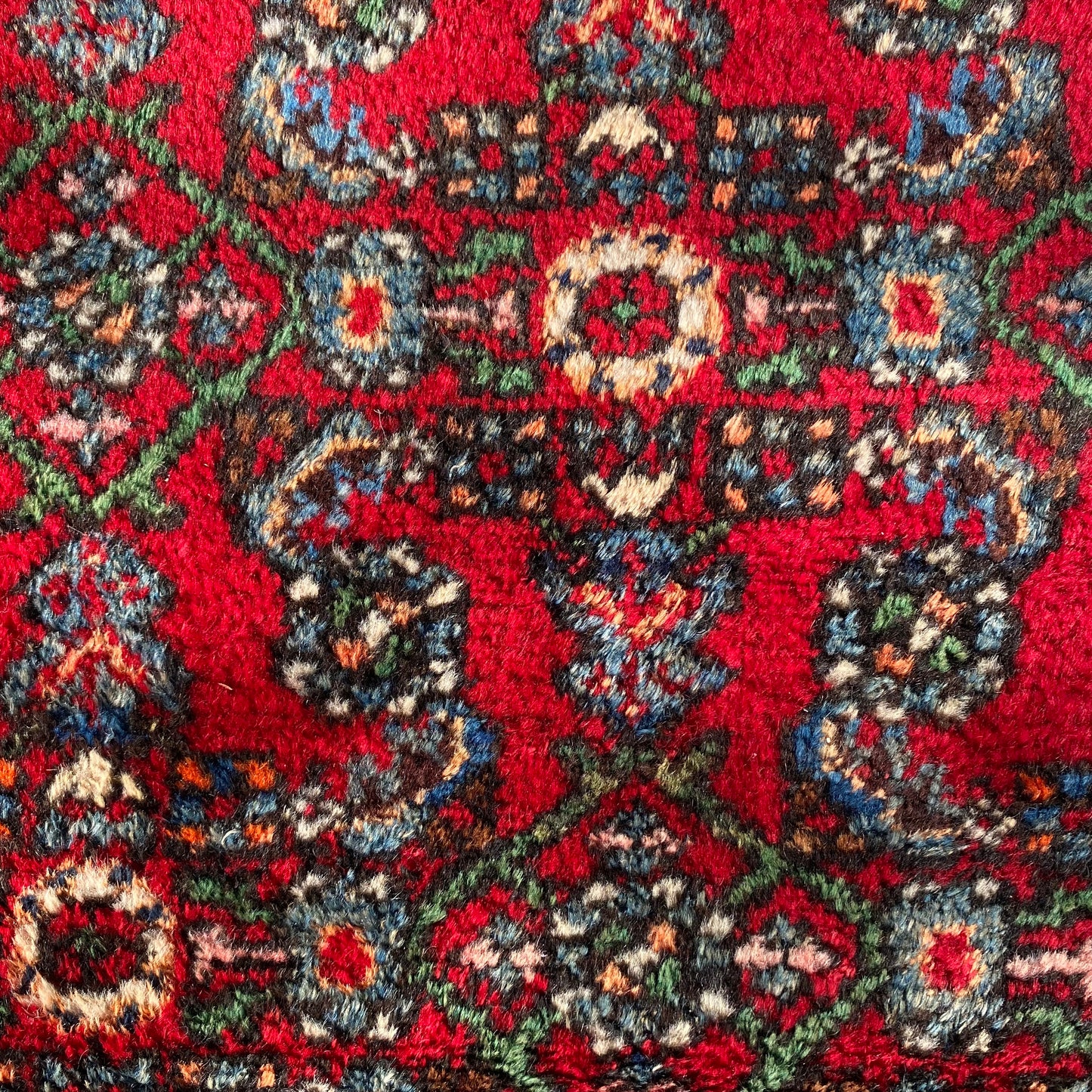 Vintage Rug, 3' 4 x 5' Red
