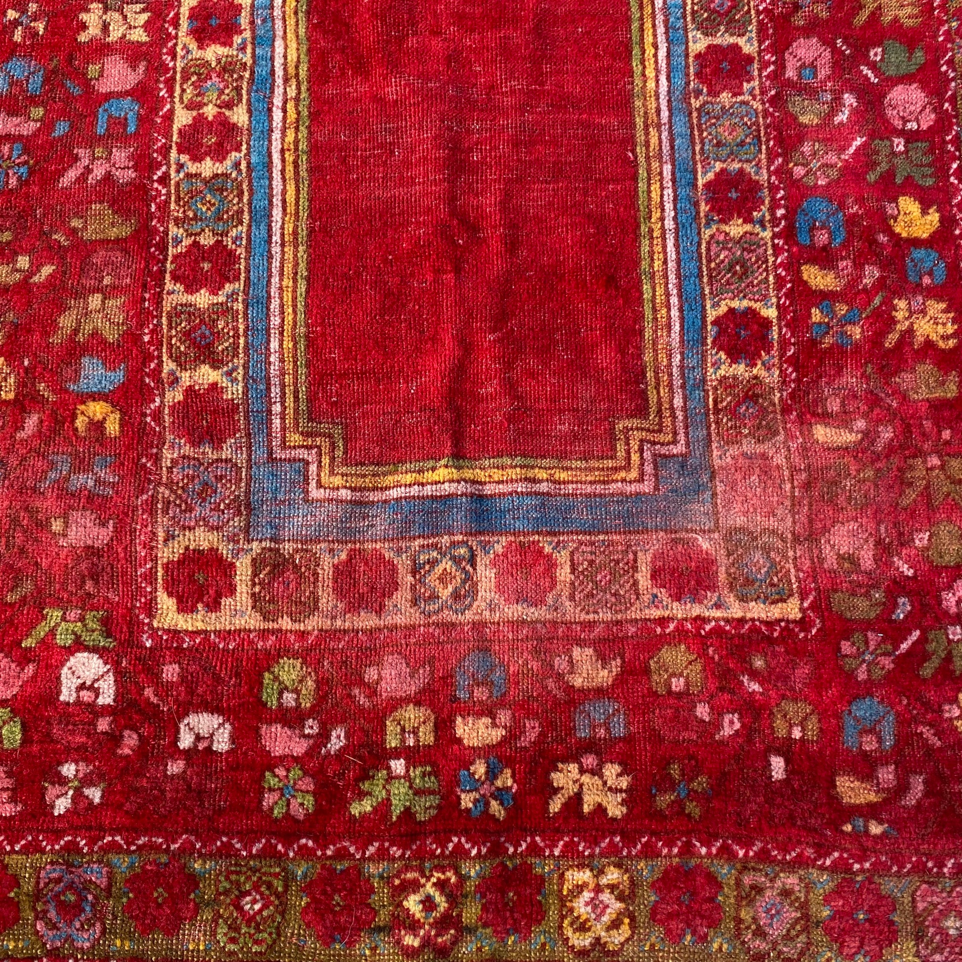Vintage Rug, 3' 4 x 5' Red - Jessie's Oriental Rugs