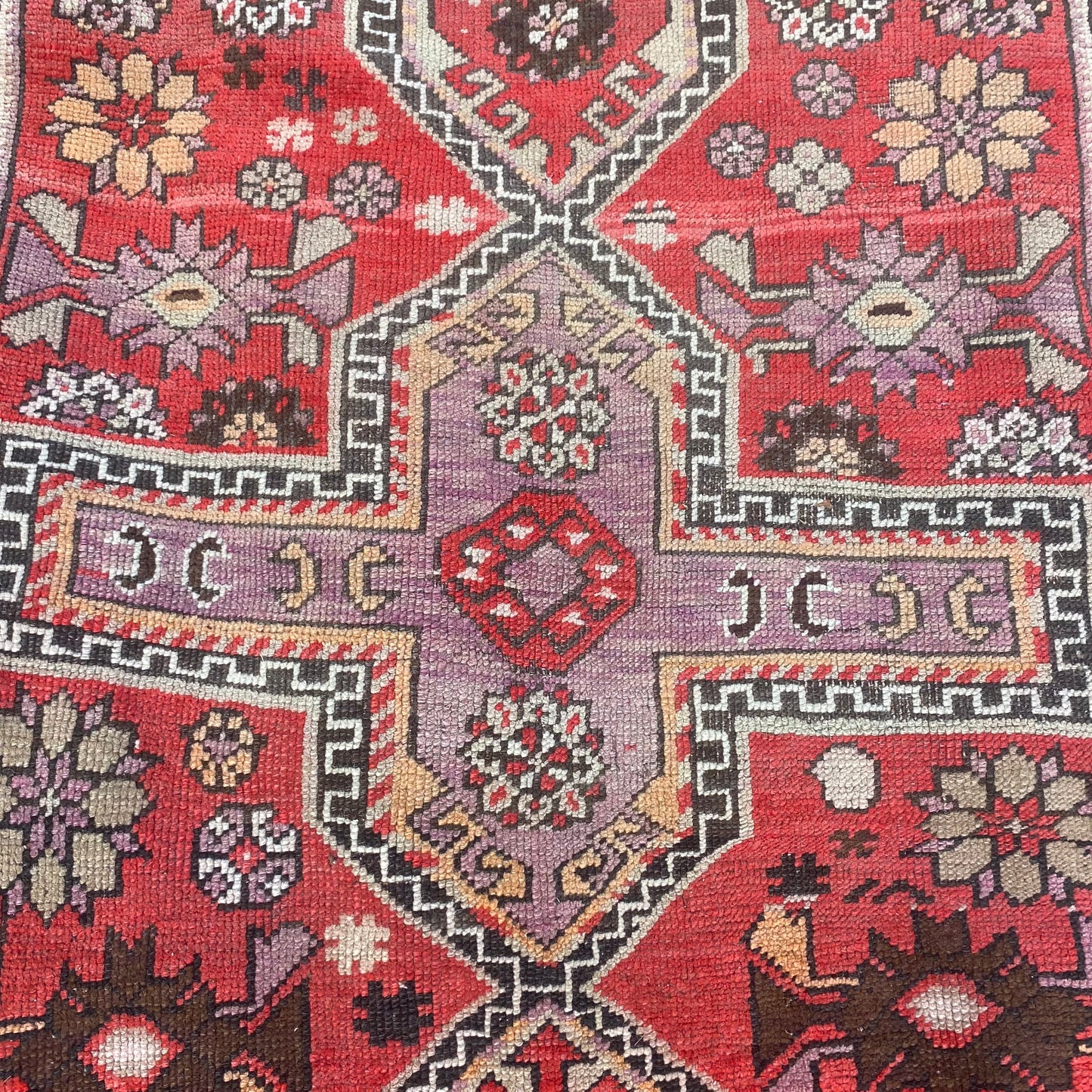 Vintage Rug, 3' 5 x 6' Red
