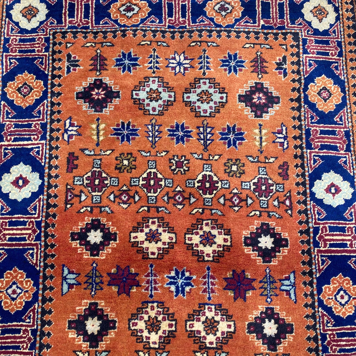 Vintage Rug, 2' 6 x 4' 2 Orange Brown