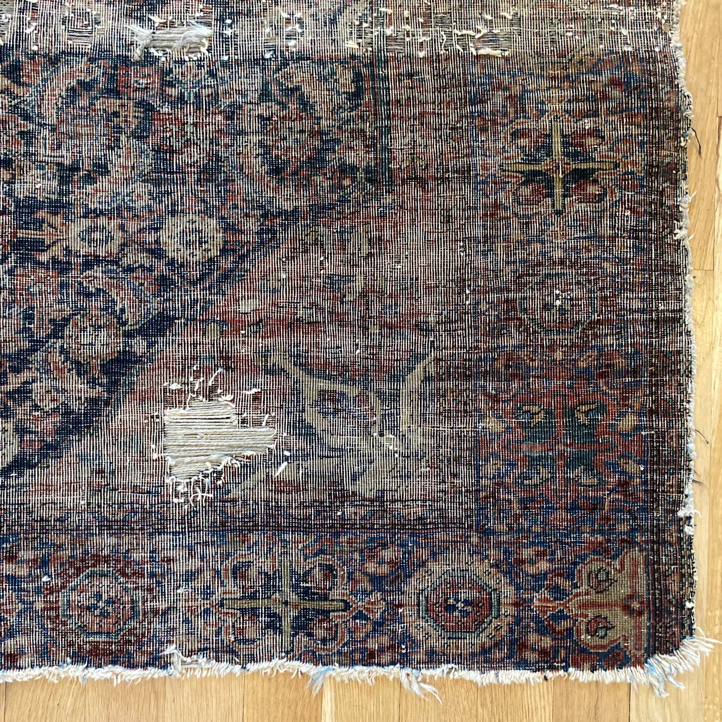Vintage Rug, 3' 5 x 4' 9 Blue