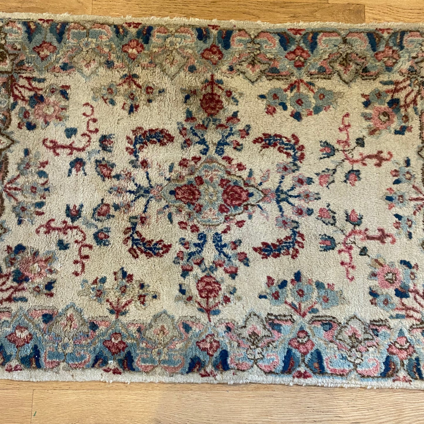 Vintage Rug, 1' 11 x 3' Cream