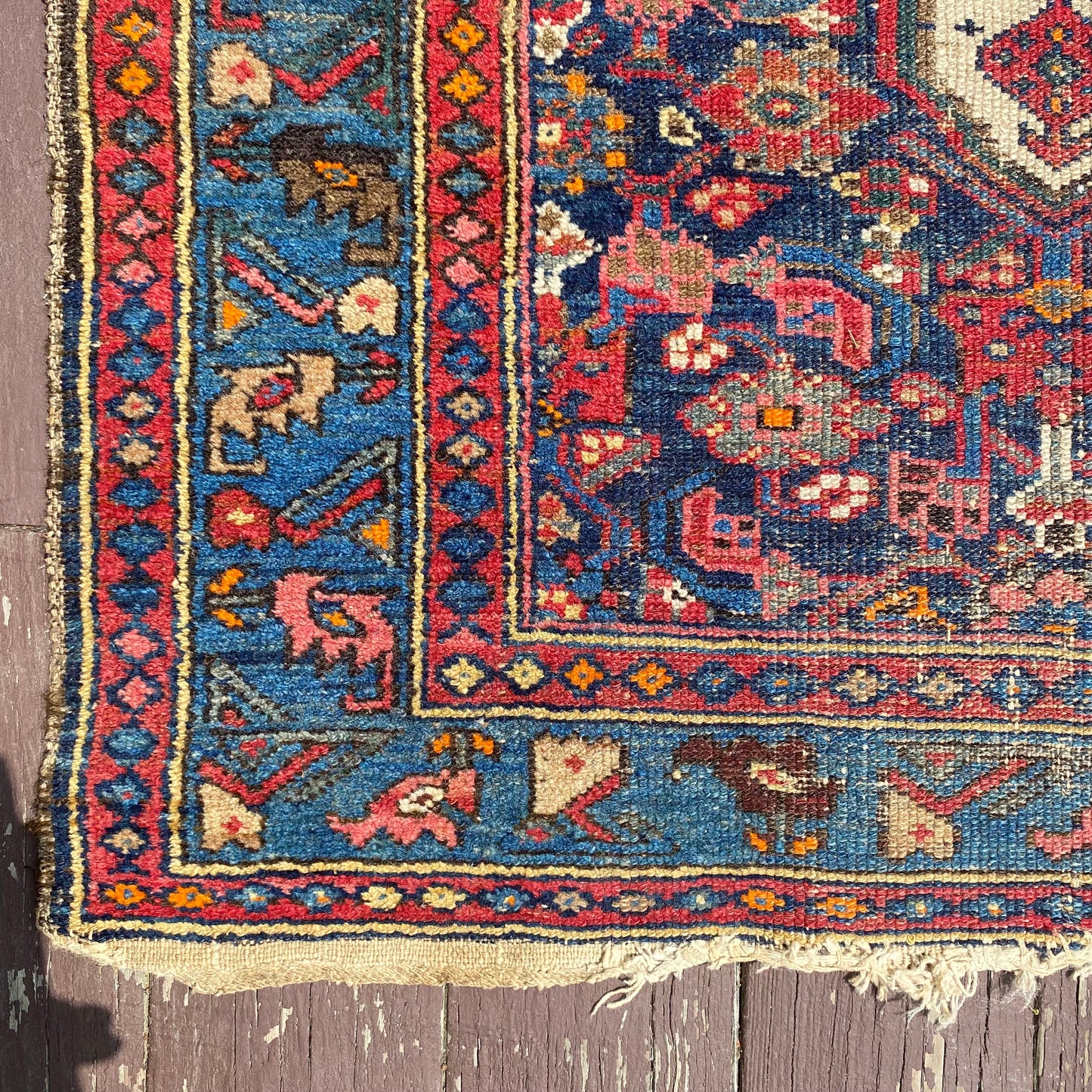 Vintage Rug, 3' 5 x 6' 11 Blue