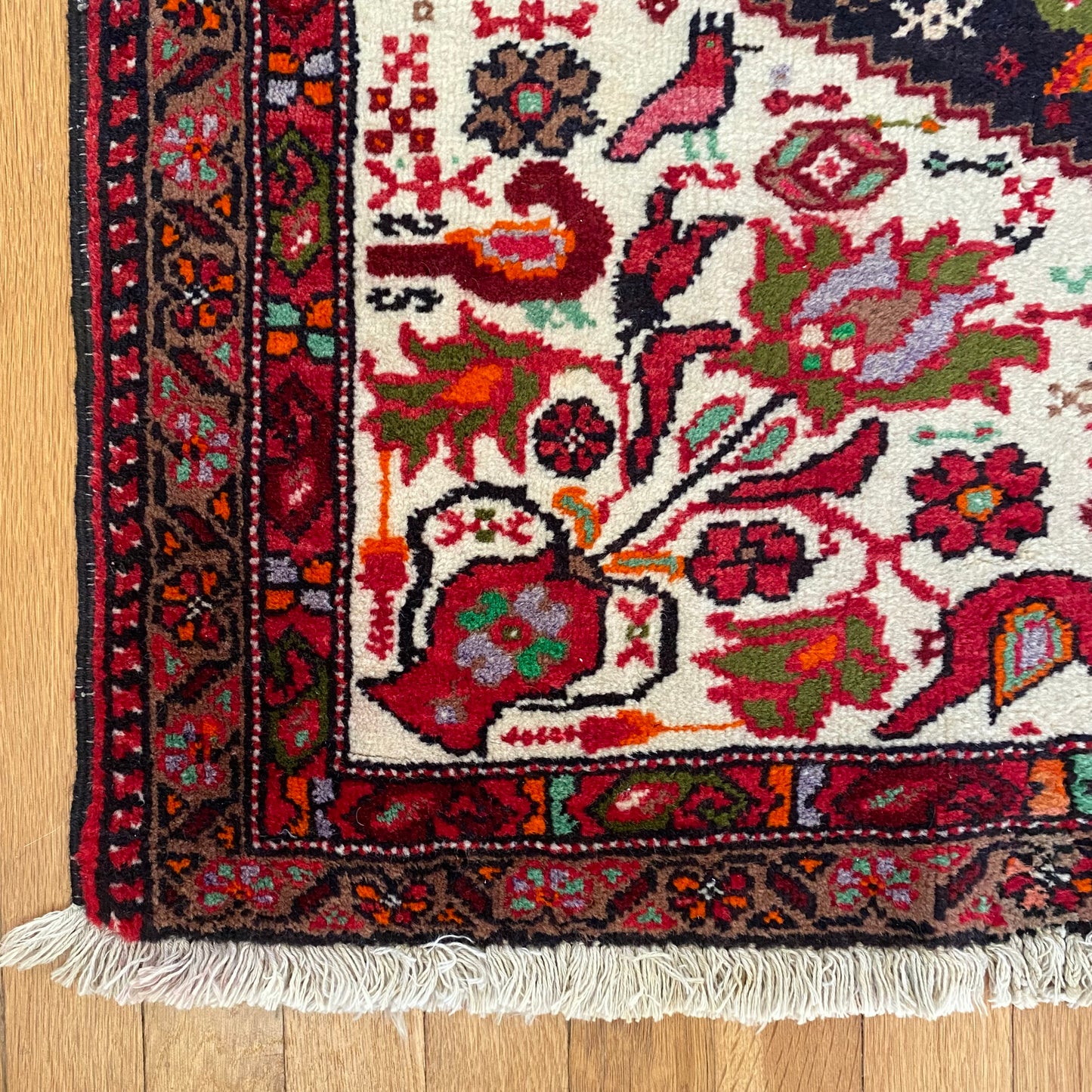 Vintage Rug, 2' 9 x 3' 6 White