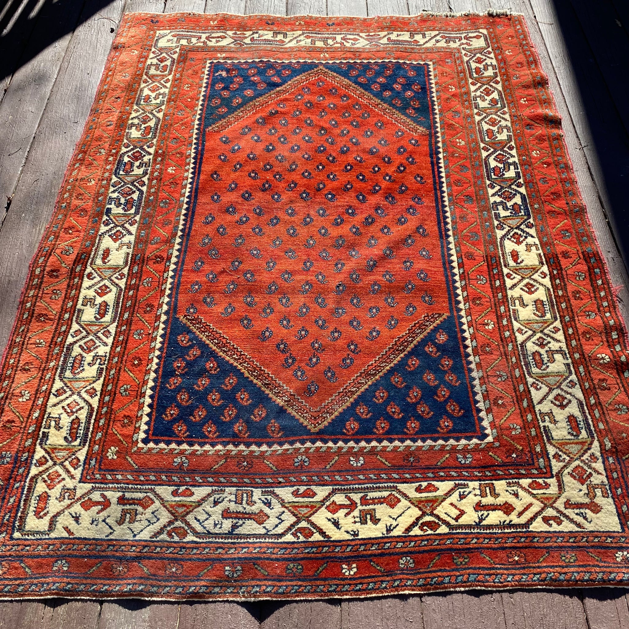 Vintage Rug, 4' 10 x 6' 5 Red