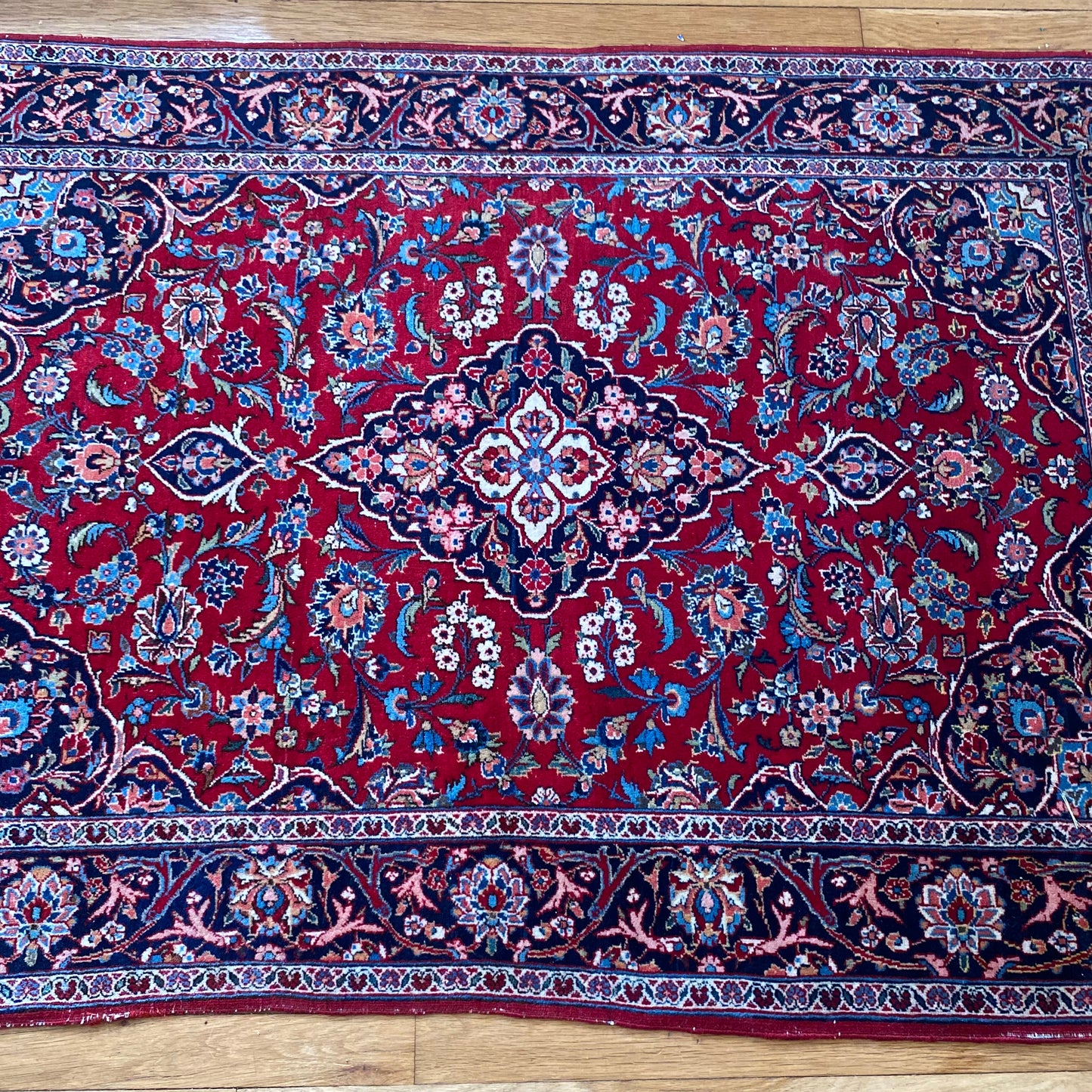 Vintage Rug, 3' 6 x 5' 2 Red