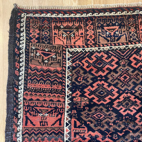 Vintage Rug, 3' 2 x 5' 2 Brown