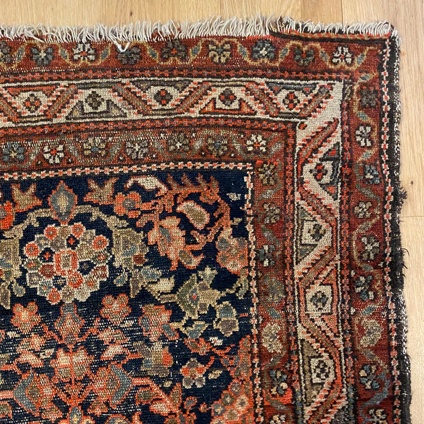 Vintage Rug, 3' x 6' Blue
