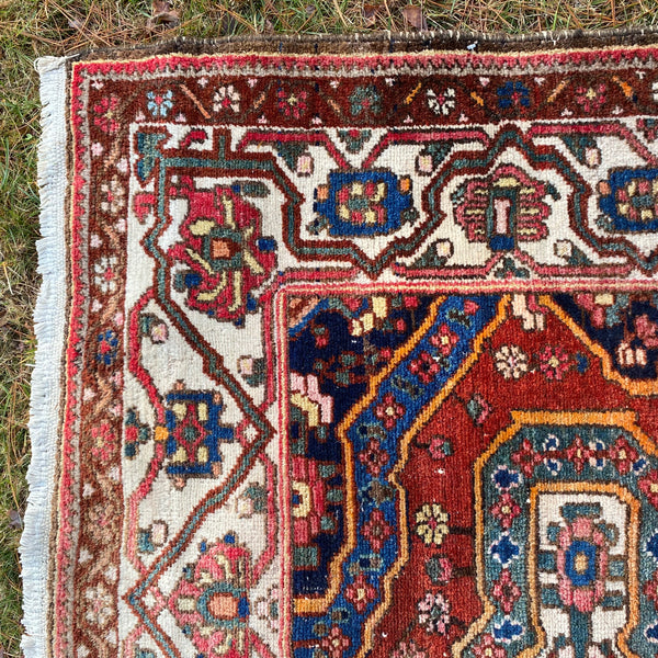 Vintage Rug, 5' 4 x 10' 5 Red