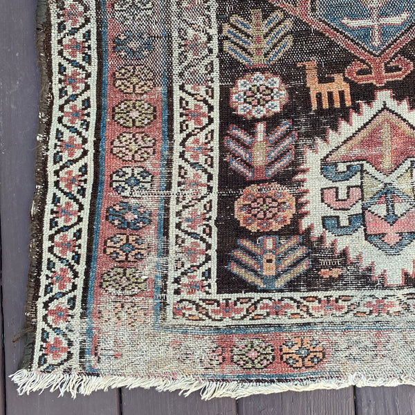 Antique Rug, 2' 10 x 6' 7 Brown