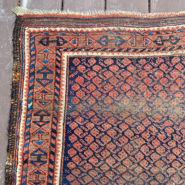 Vintage Rug, 2' 9 x 5' 5 Blue