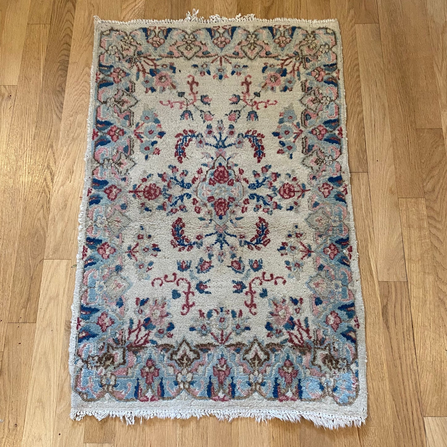 Vintage Rug, 1' 11 x 3' Cream