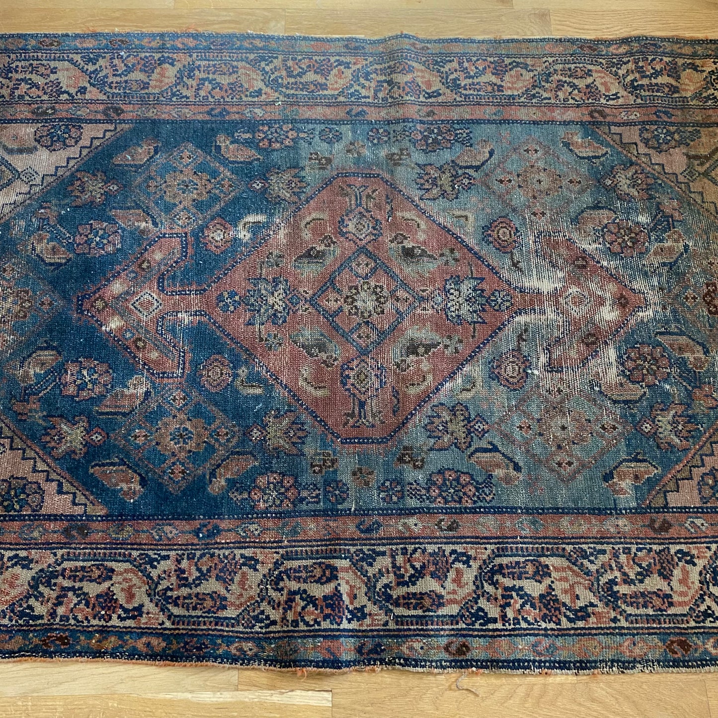 Vintage Rug, 3' 4 x 5' 6 Blue