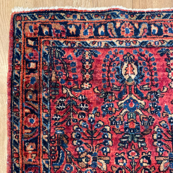 Vintage Rug, 2' 3 x 3' 11 Pink