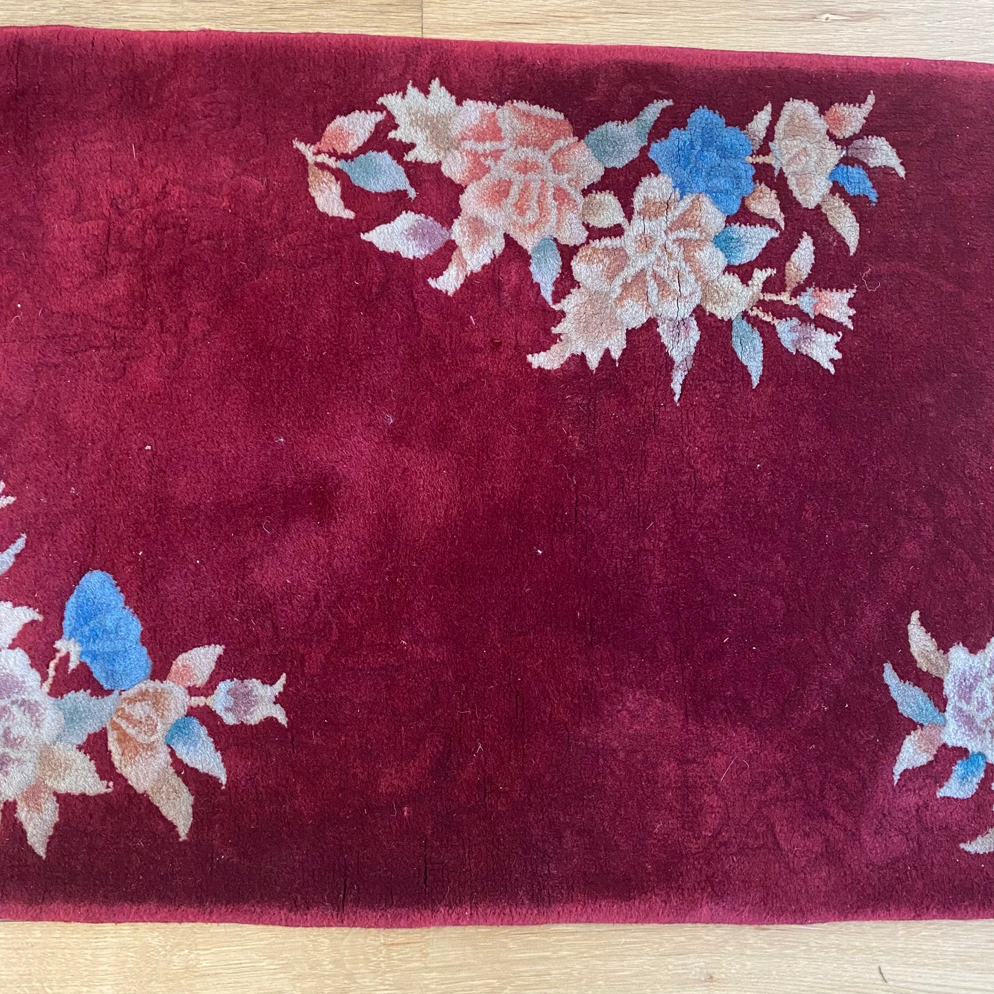 Vintage Rug, 1' 11 x 4' 2 Red Orange