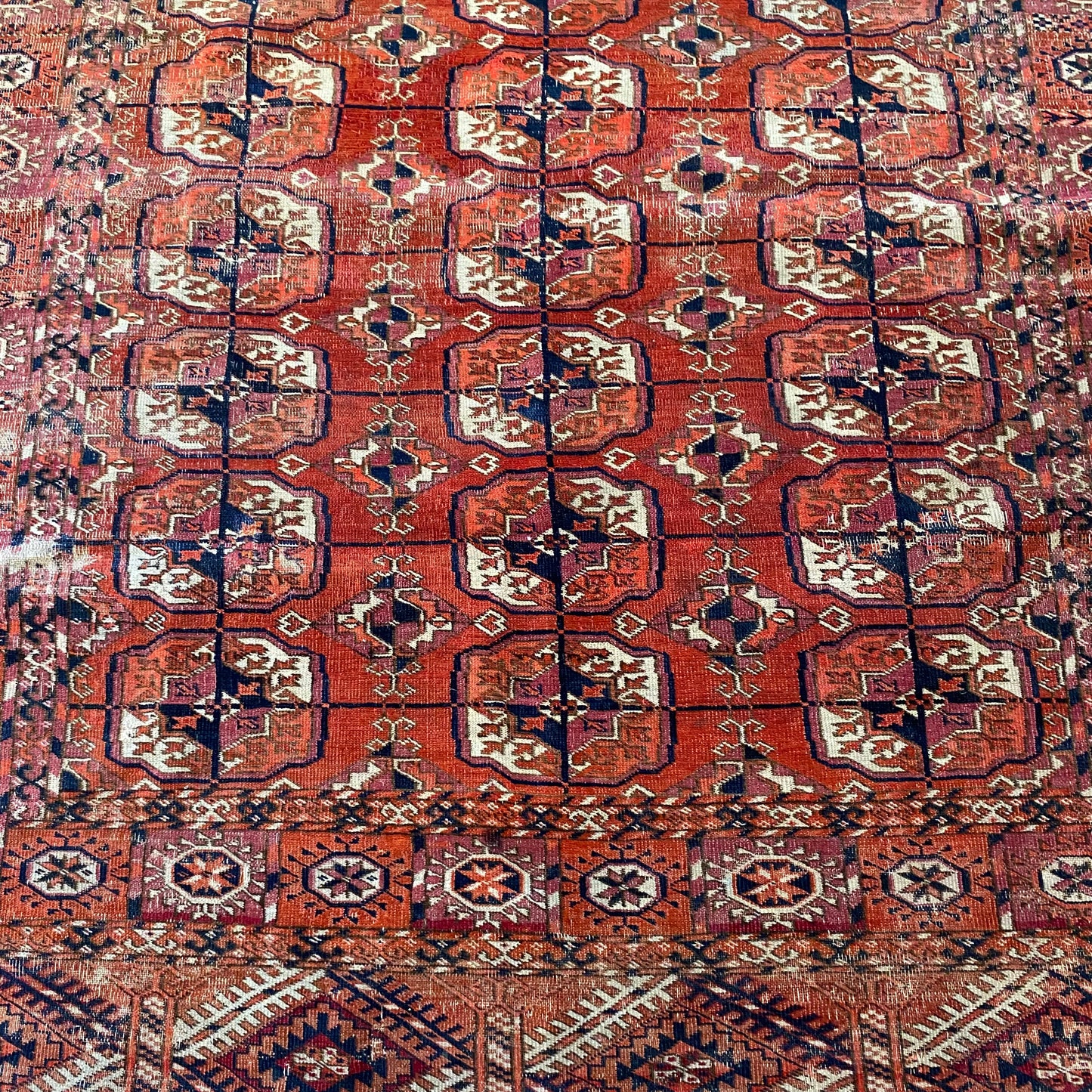 Vintage Rug, 3' 9 x 4' 4 Red