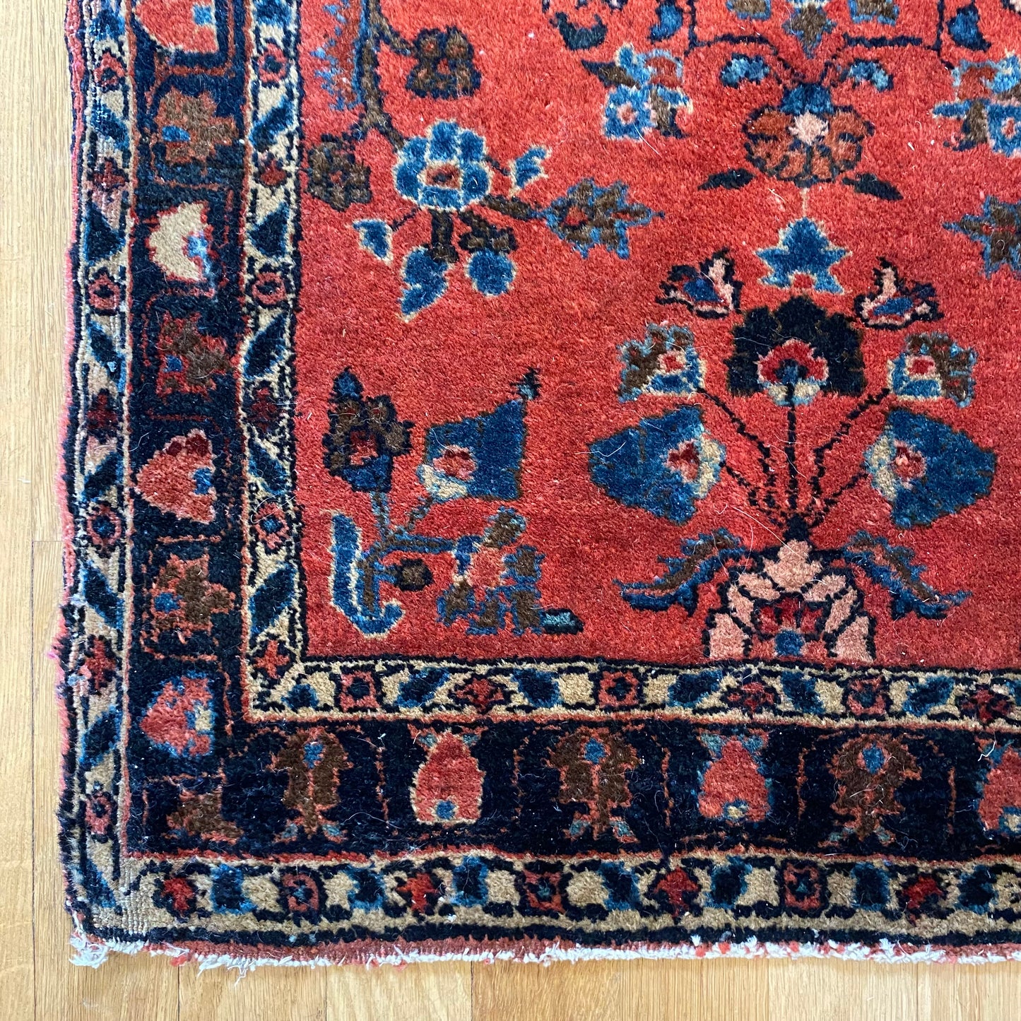 Vintage Rug, 2' x 2' 6 Pink