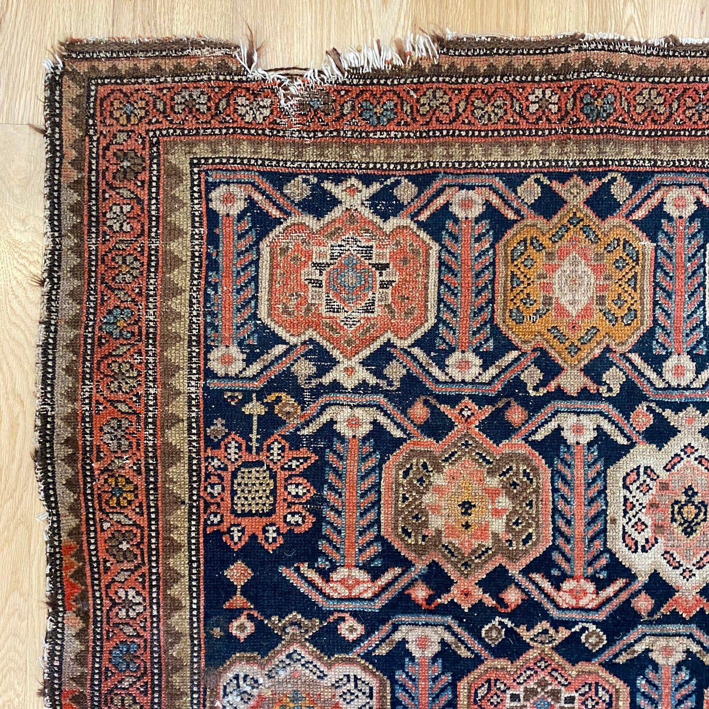 Vintage Rug, 3' 8 x 6' 7 Blue