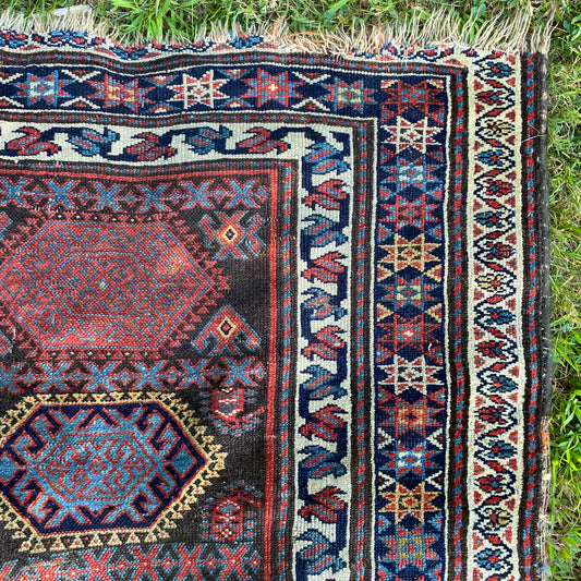 Vintage Rug, 3' 5 x 9' 11 Brown