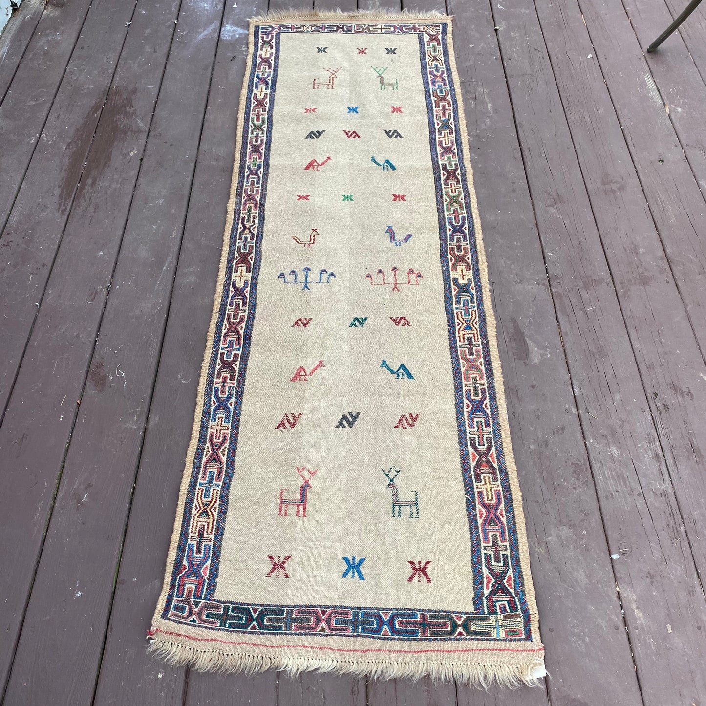 Vintage Rug, 2' 1 x 6' 6 Tan - Jessie's Oriental Rugs
